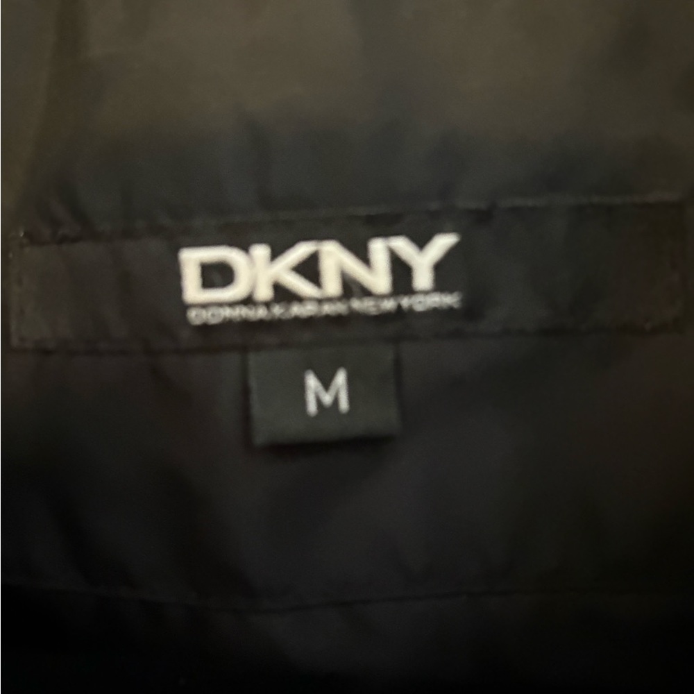 Dkny Black Puffer Jacket With Classic Collar - image 4